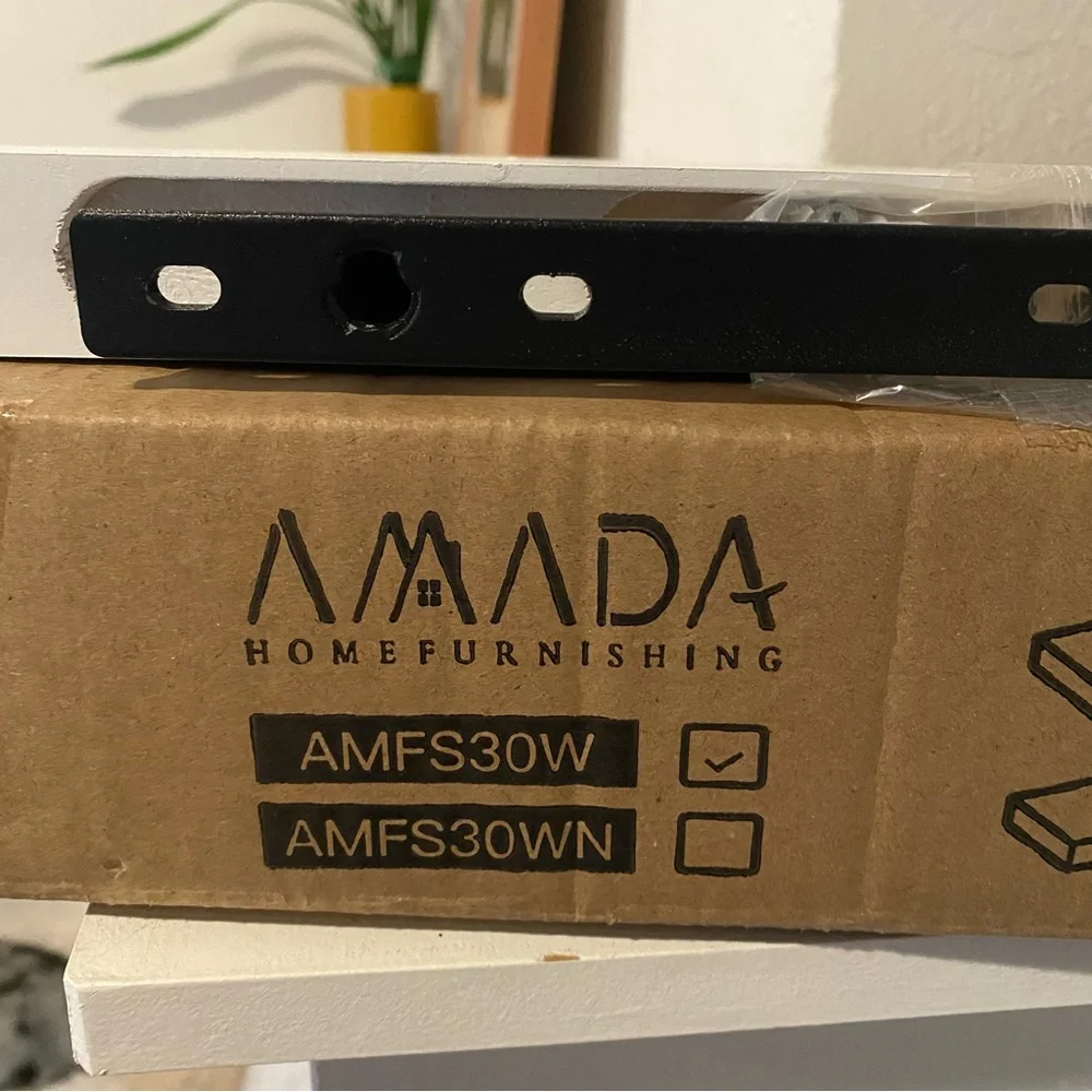 Amada Home Furnishing Wall Shelf AMFS30W NEW
